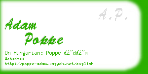 adam poppe business card